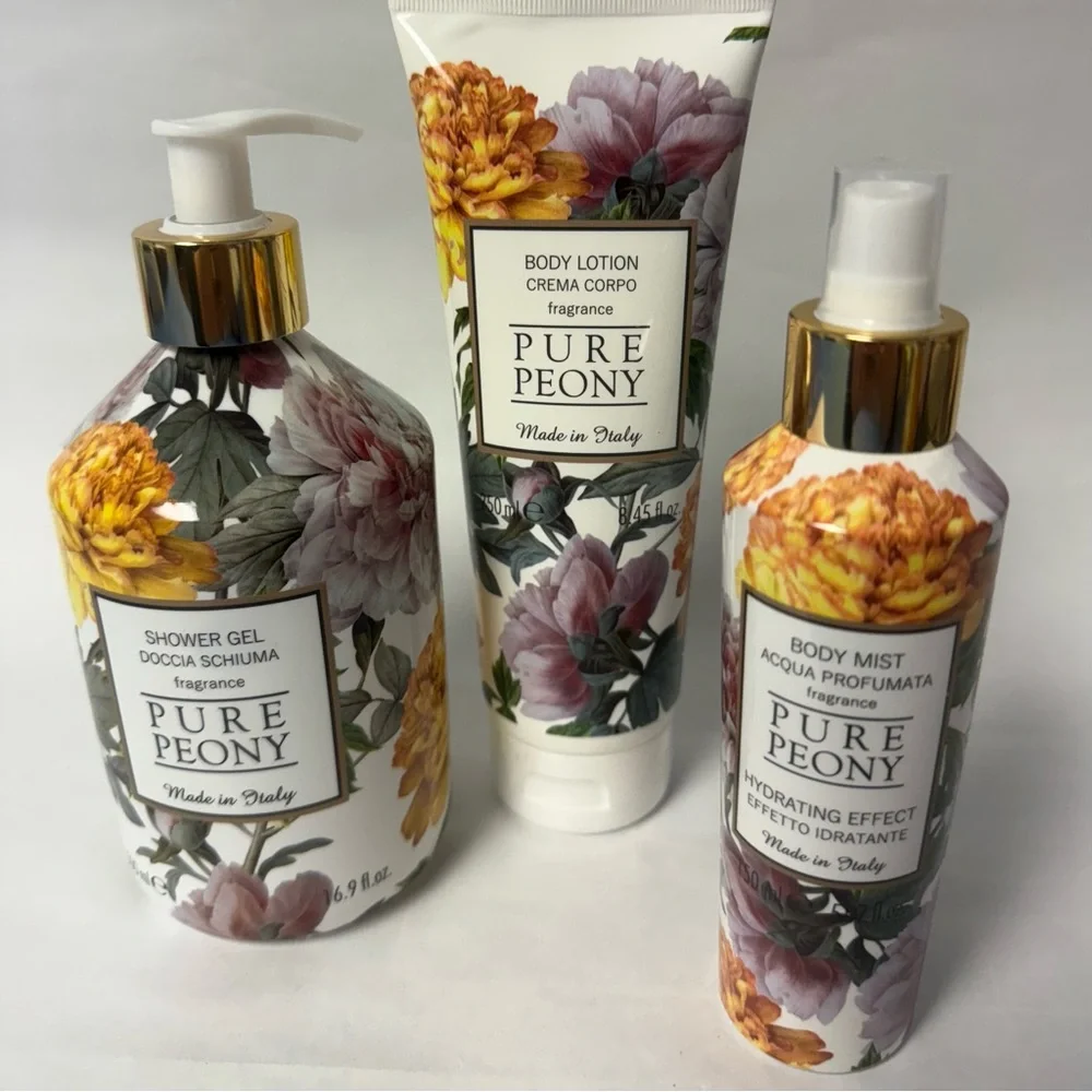 PURE PEONY Fragrance Body Wash Set NWT - Picture 3 of 6